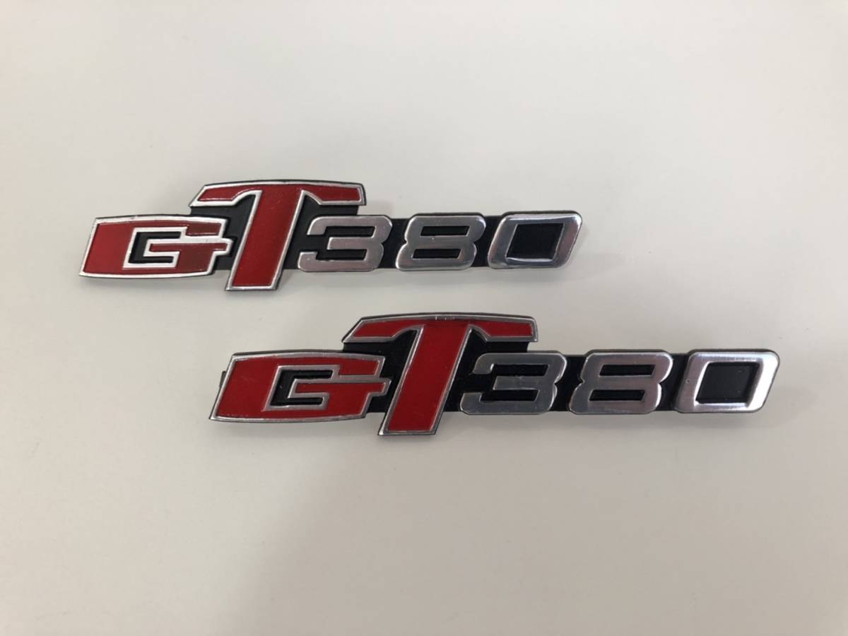 GT380 for side cover emblem made of metal search Suzuki custom sun Pachi 