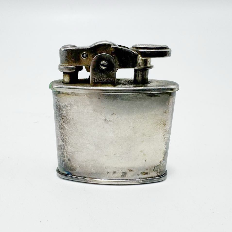 RONSON Ronson масляная зажигалка серебряный стандартный Standard Vintage 