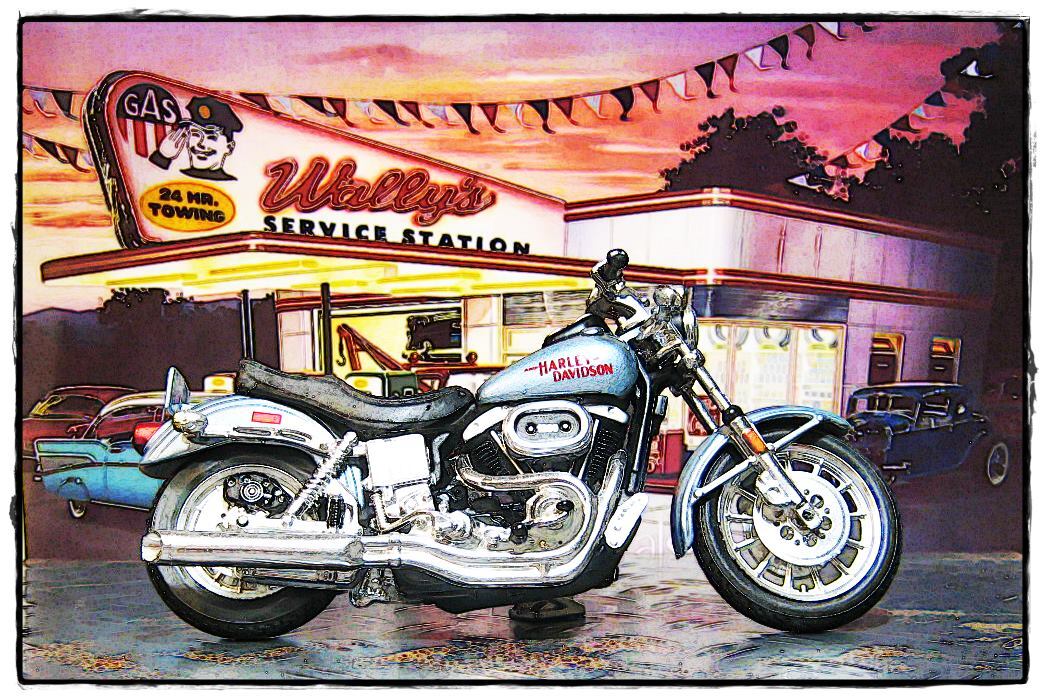 Maisto マイスト 1/18 Harley-Davidson ハーレー ダビッドソン 1977 FXS Low Rider ローライダー 1200 バイク オートバイ　_画像8