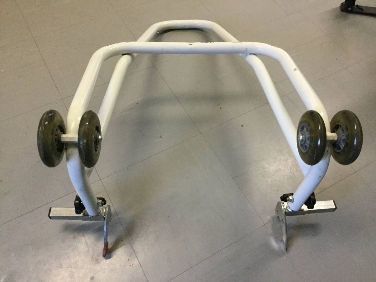 J-TRIP J trip rear maintenance stand racing stand JT-120WT white long roller stand MADE IN JAPAN cheap exhibition 