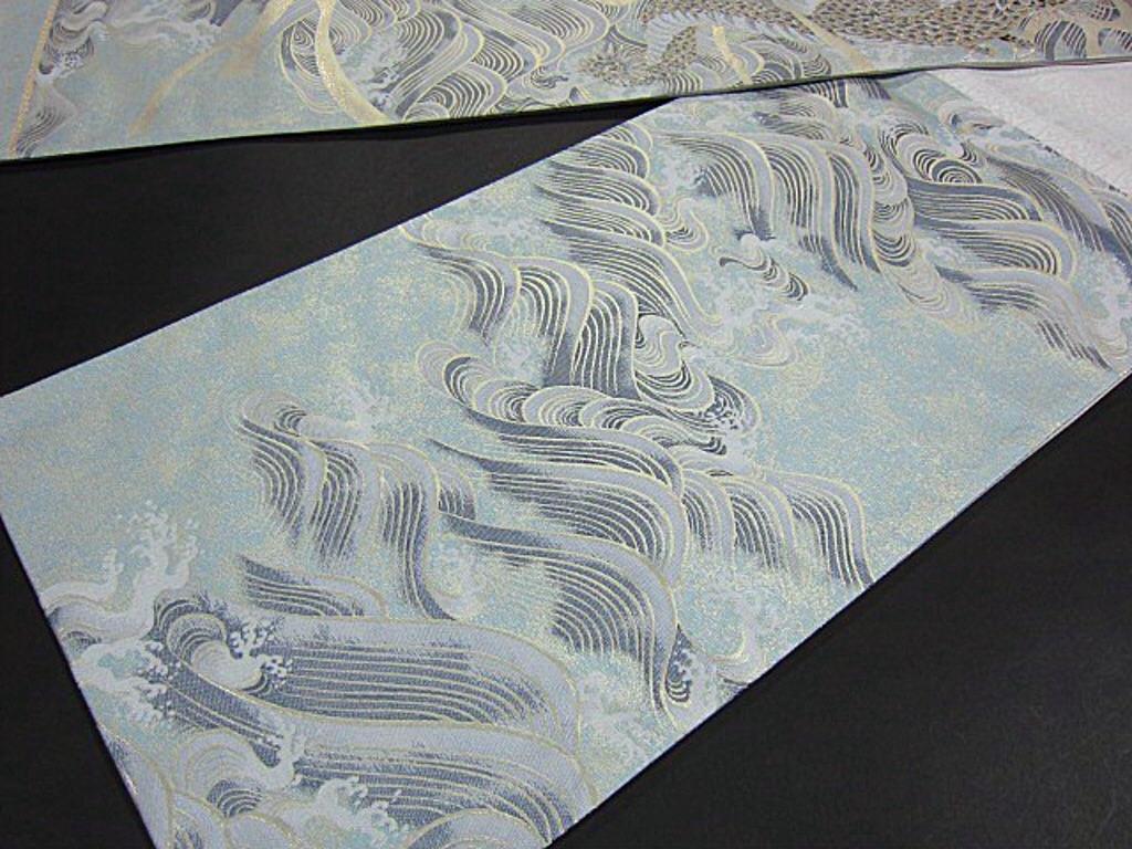 新品未仕立 西陣織高級袋帯 細密織 出世帯 昇龍 迫力ある逸品の画像6