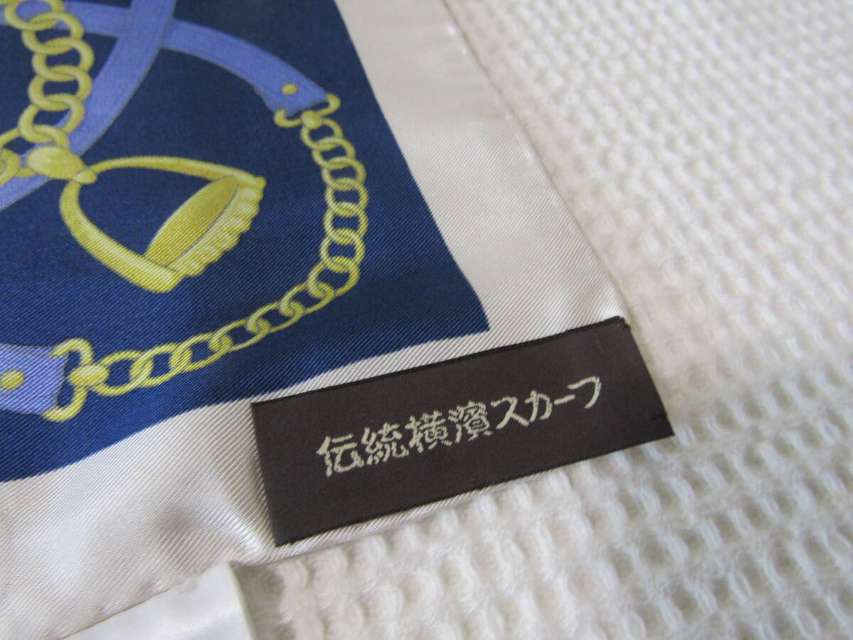  традиция Иокогама шарф шелк шелк 100% сделано в Японии примерно 59X58. не использовался нестандартная пересылка. стоимость доставки 94 иен 