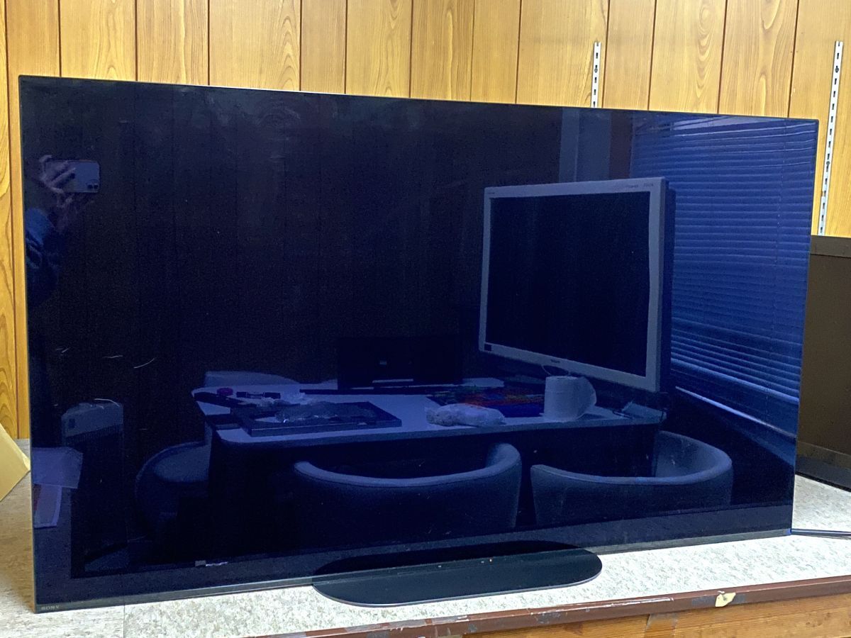 【E112】手渡し限定 中古良品 SONY ソニー KJ-55A9G 55インチ 4K有機ELテレビ ブラビア 高画質 2019年製 リモコン付き 大型テレビの画像2