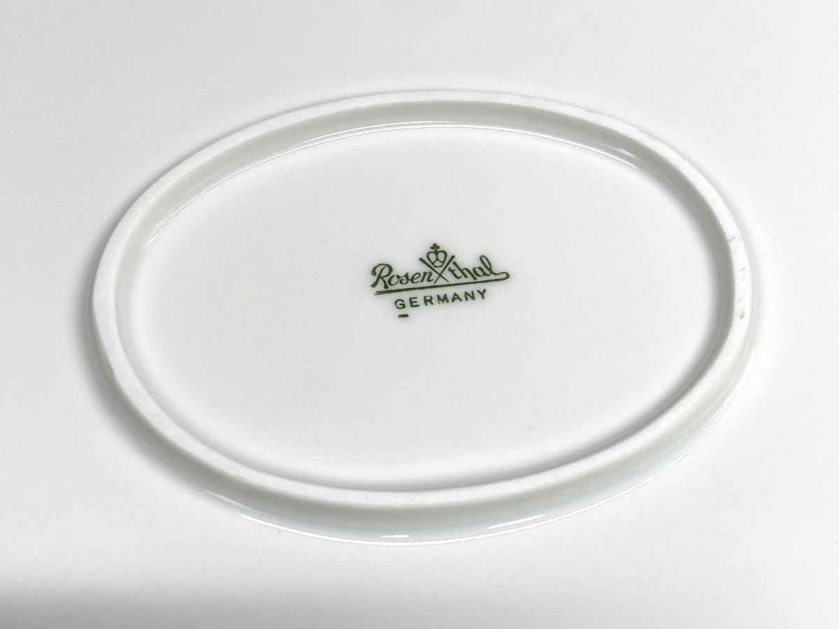 【E125】新品 未使用 ローゼンタール Rosenthal studio-line オーバルプレート 大皿 ゴールドライン 33cm ブランド食器 洋食器 b_画像4