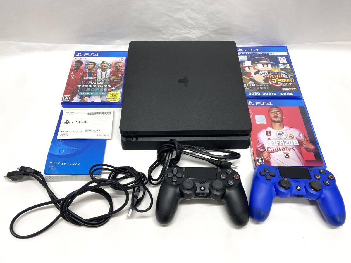 【E306】美品 SONY PS4 本体/コントローラー/ソフトセット CUH-2200A ブラック HDD500GB 動作確認済み プレイステーション4 PlayStation4の画像1