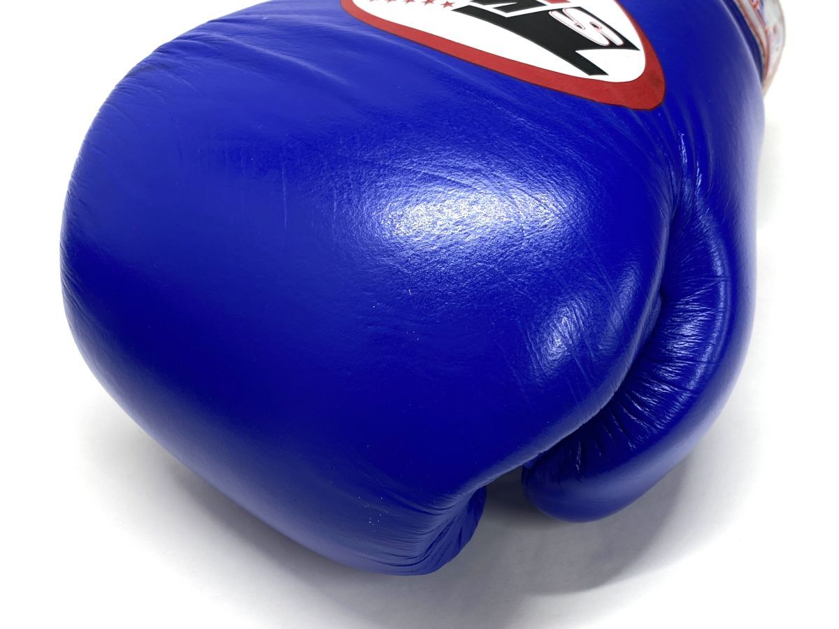【E342】美品 TWINS SPECIALS ツインズ ボクシンググローブ 12oz ブルー 青色の画像5