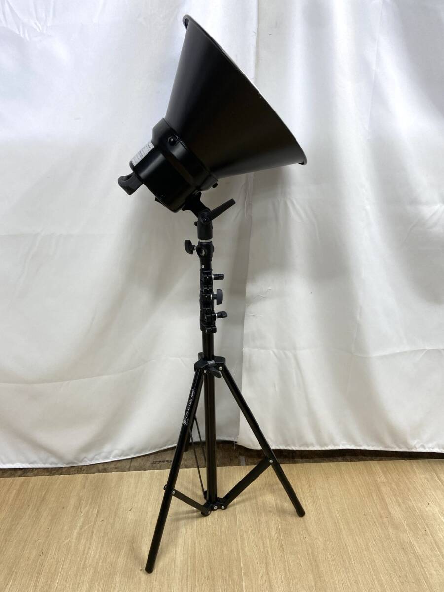【E357】コメット COMET C-PLUS FL ライト３ スタンドセット 撮影用ライト 高さ95〜255cm 点灯確認済み b_画像9