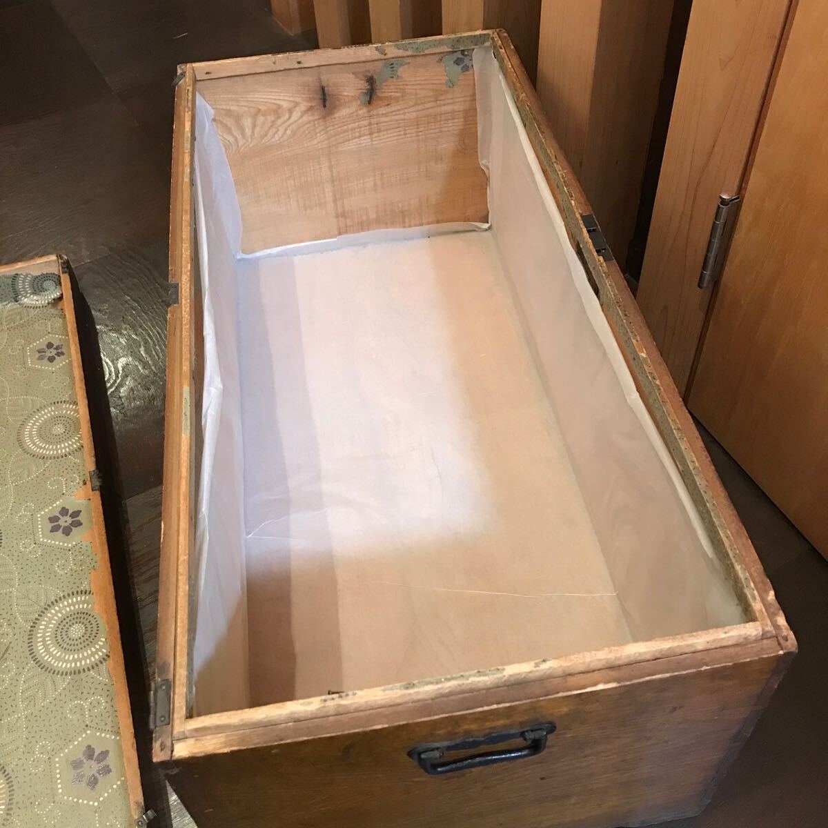 岡持ち　昭和レトロ　木箱 収納箱 アンティーク 古道具 木製 