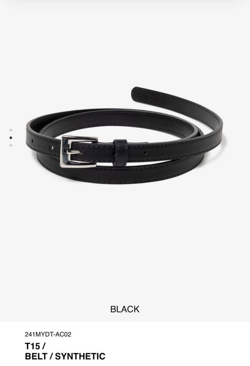 新品未使用 WTAPS 24ss BLACK Mサイズ T15 BELT SYNTHETICの画像1