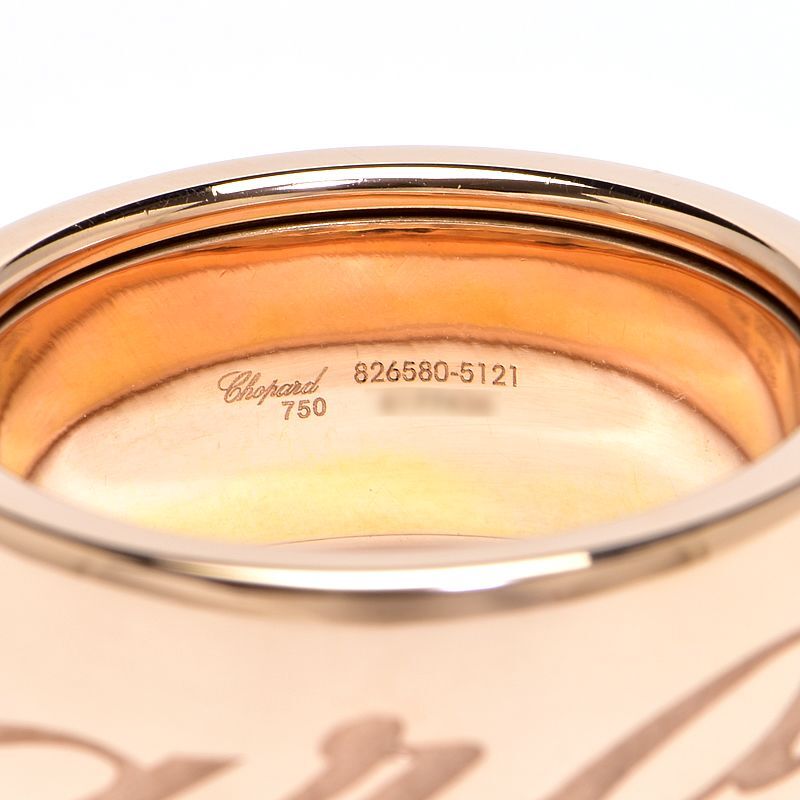  Chopard Chopard tisimo23.5 номер 826580-5121 K18RGtisimo кольцо широкий ширина futoshi чистое золото rose Gold металлы 22.0g б/у бесплатная доставка 