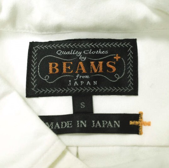 BEAMS PLUS ビームスプラス 日本製 アメリカンオックスフォード ボタンダウンシャツ クラシックフィット 11-11-6191-139 S WHITE g16497_画像4