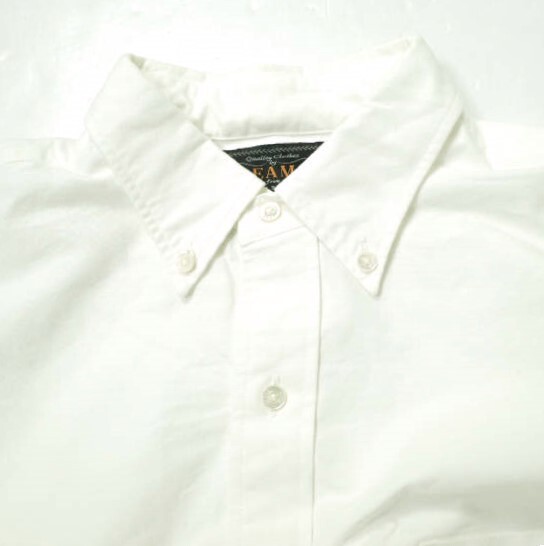 BEAMS PLUS ビームスプラス 日本製 アメリカンオックスフォード ボタンダウンシャツ クラシックフィット 11-11-6191-139 S WHITE g16497_画像5