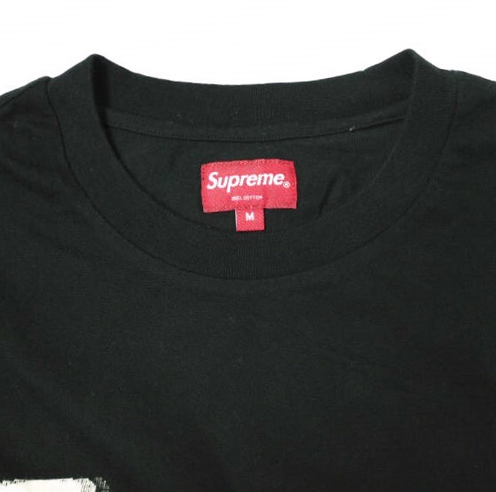 SUPREME シュプリーム LOGO S/S TOP ジャガードロゴTシャツ M BLACK 半袖 トップス g15823_画像4