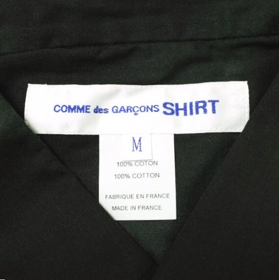  new goods COMME des GARCONS SHIRT 22SS cotton poplin with tie and die print Thai large print shirt FI-B031 M BLACK short sleeves regular price 48,400 jpy 