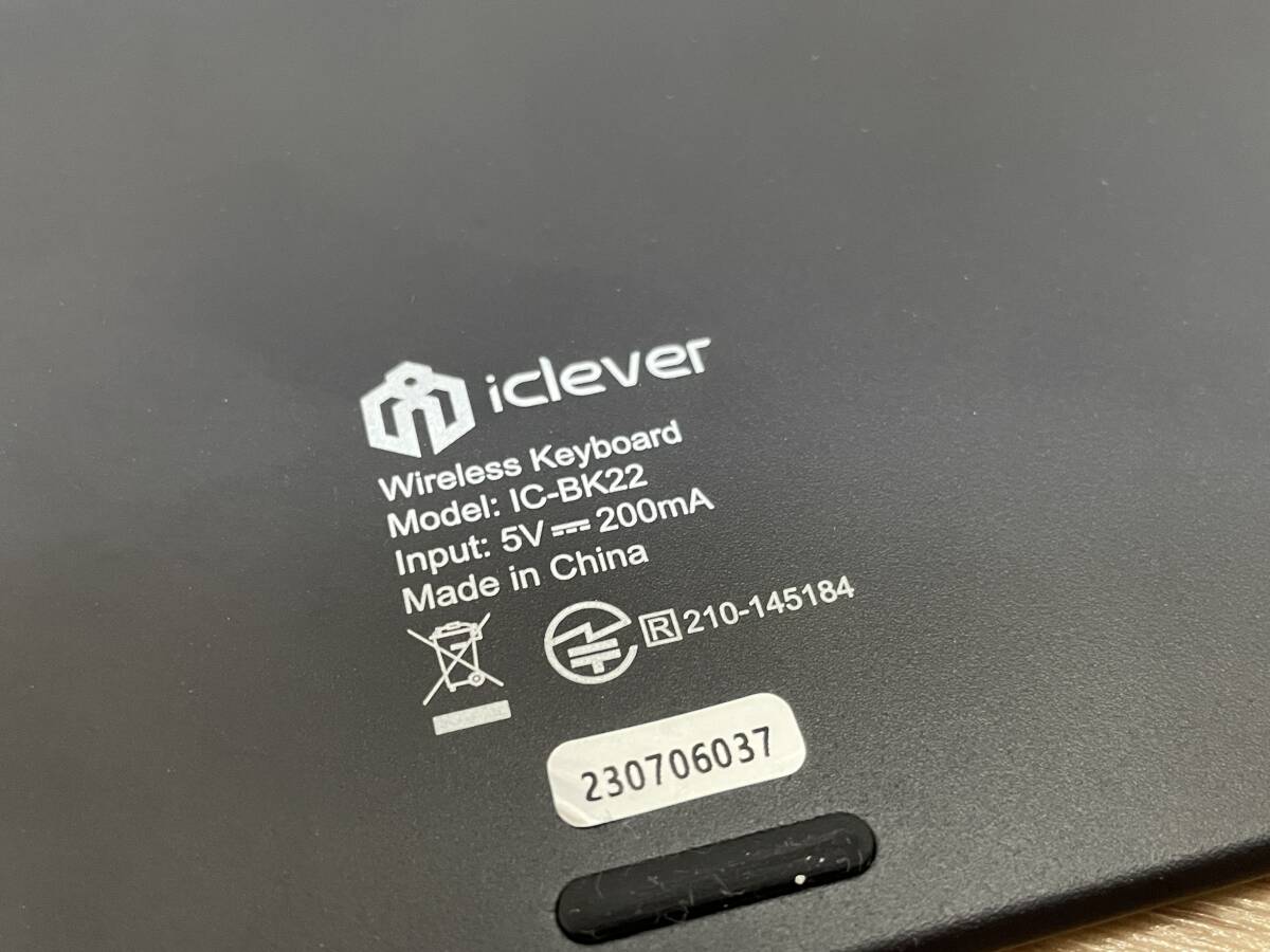 iClever keyboard Bluetooth wireless Japanese JIS arrangement 3 pcs same time connection numeric keypad keyboard compact Type-c full size IC-BK22