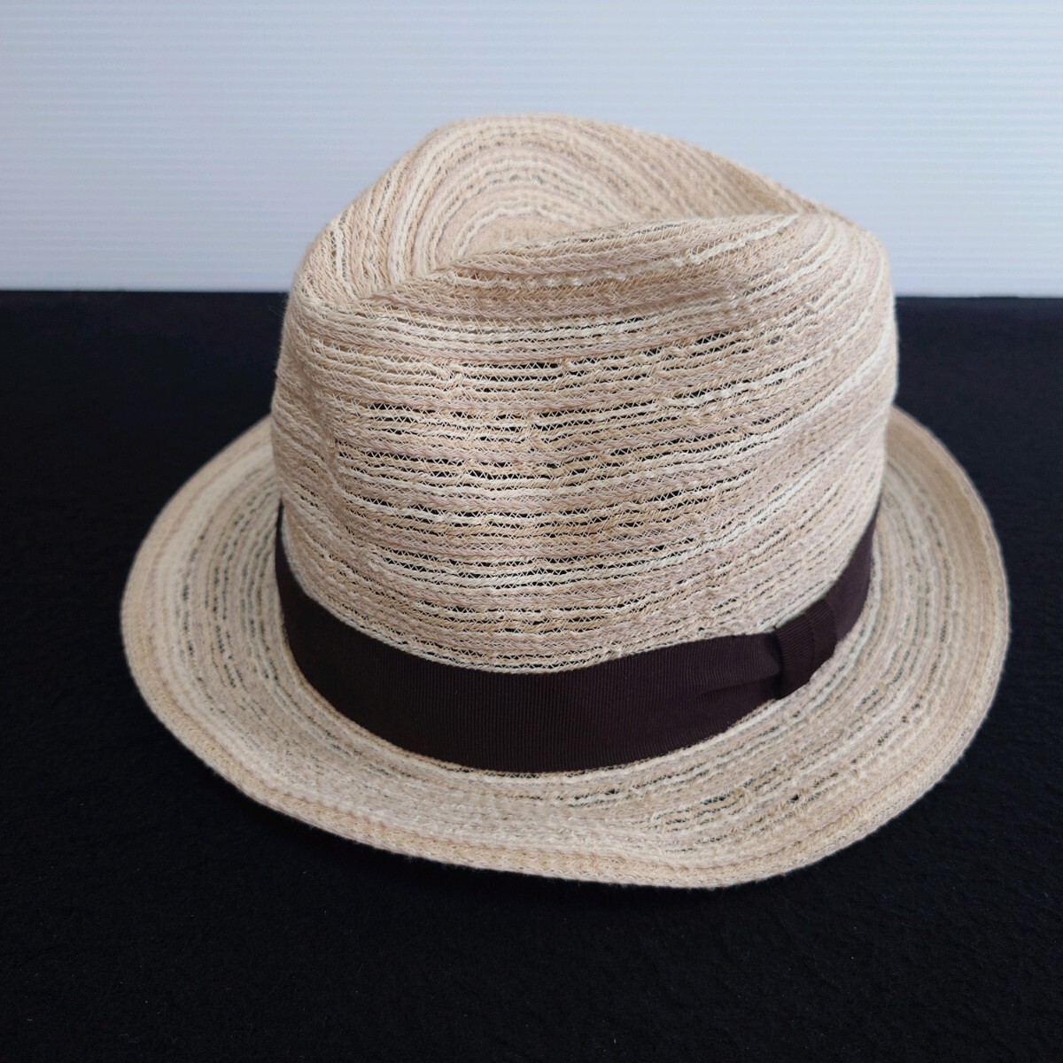 Zukin 日本製 中折れハット 帽子 Lサイズ レディース ベージュ_画像1