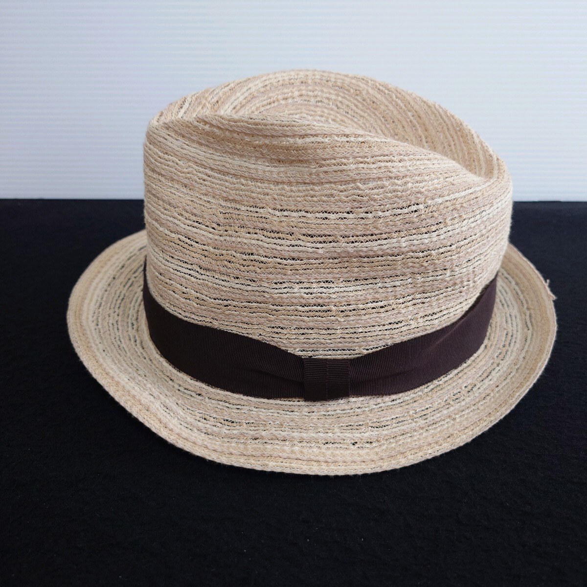 Zukin 日本製 中折れハット 帽子 Lサイズ レディース ベージュ_画像3