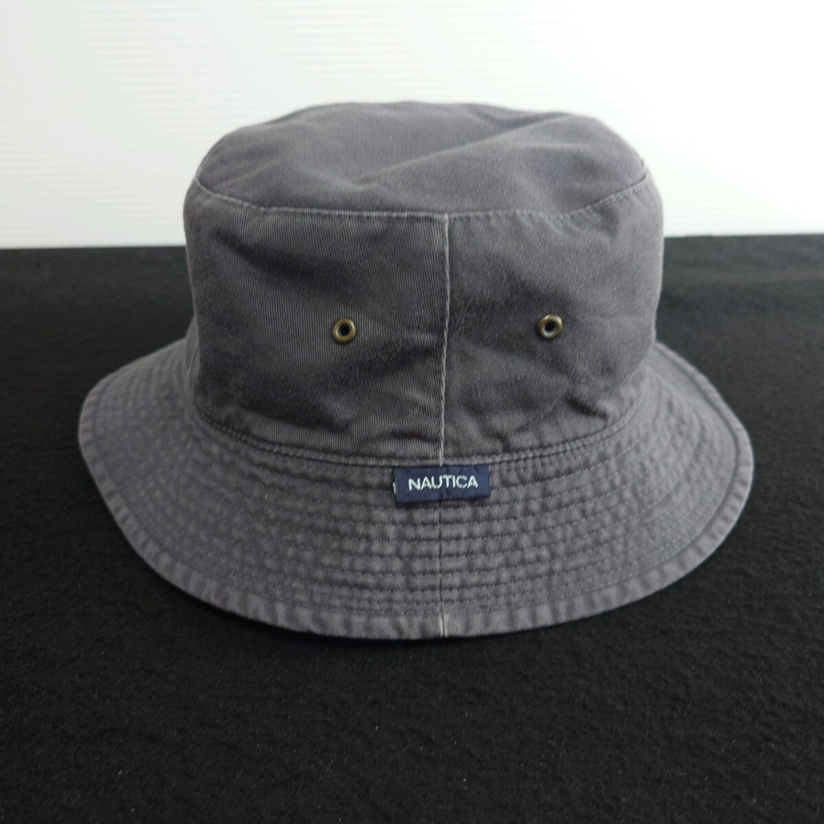 NAUTICA ノーティカ リバーシブル バケットハット 帽子 メンズ グレー/ネイビーの画像3