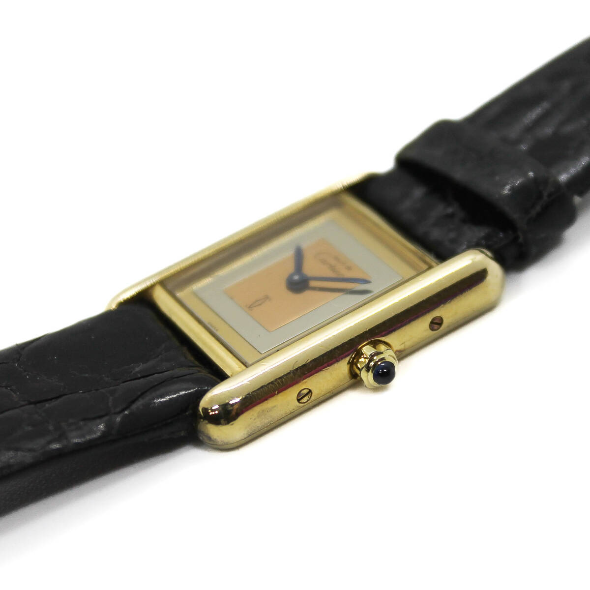 Cartier カルティエ マストタンク SM QZ トリニティ文字盤 _画像4