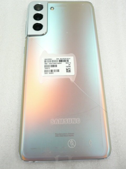 @【中古】 SIMフリー SAMSUNG Galaxy S21+ 5G ファントムホワイト 128GB サムスン ギャラクシー SM-G996U1 US版 スマートフォン_画像5
