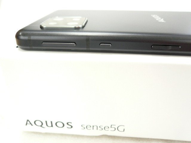 @【中古】 美品！ シャープ AQUOS sense5G SH-M17 ブラック SIMフリー スマートフォン スマホ 4GB／64GB 楽天モバイル版の画像7