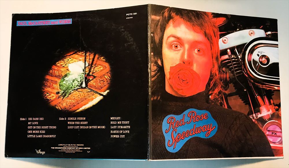 ◆インドORG 真空管カット◆ PAUL McCARTNEY & WINGS / RED ROSE SPEEDWAY ◆_画像4