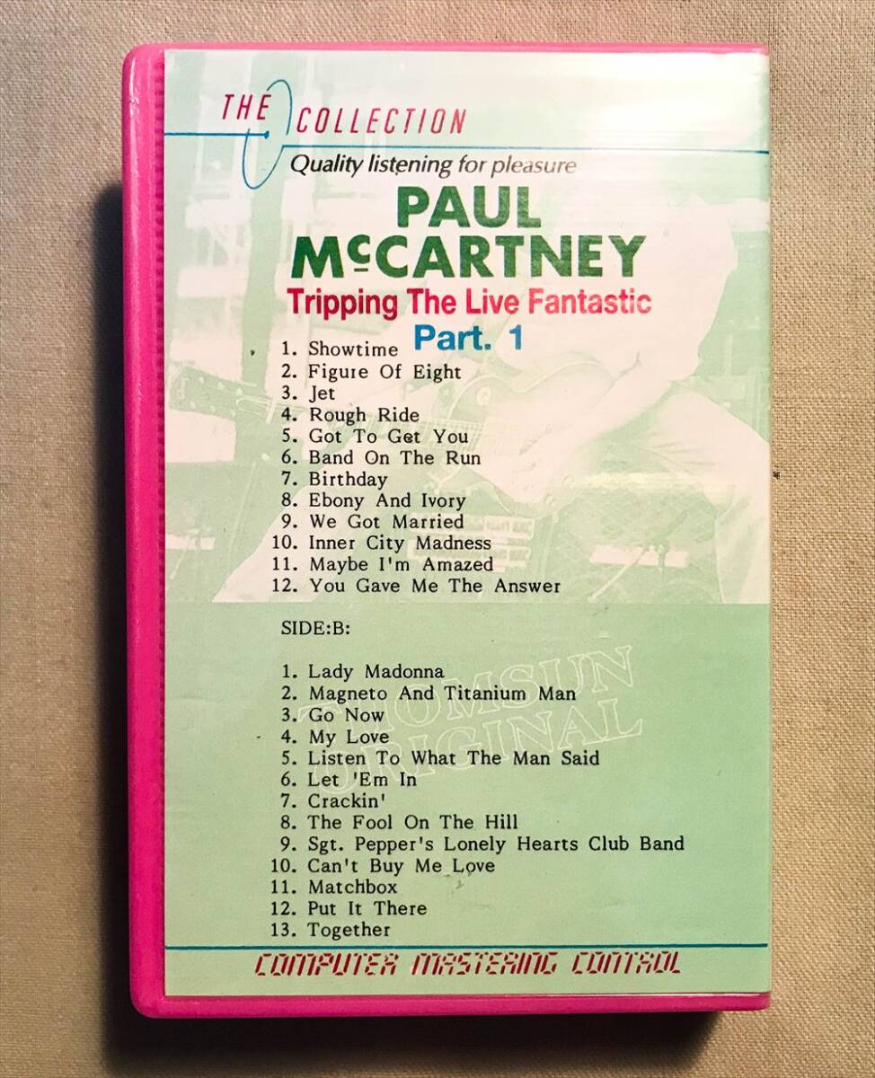 ◆アラブ首長国連邦ORG カセットテープ◆ PAUL McCARTNEY / TRIPPING THE LIVE FANTASTIC PART 1 ◆の画像2