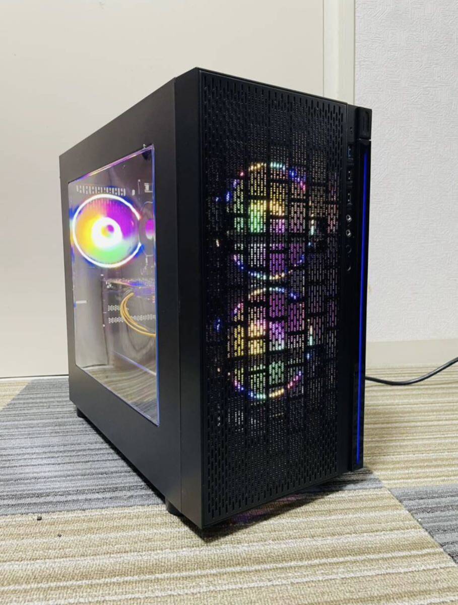 A125 ゲーミングPC i7 MAX3.9GHz/16GB/SSD250GB+HDD1000GB/GTX1660Ti RTX3060相当/LEDファン/VRゲームの画像1