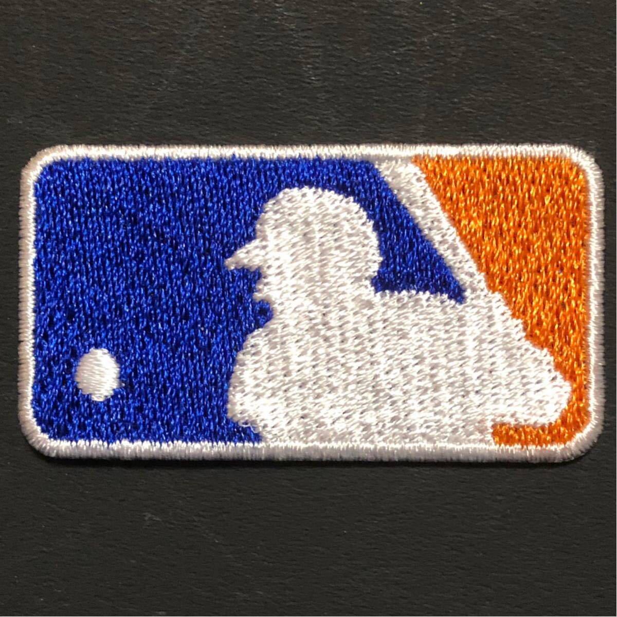 MLB バッターマン ミニサイズ （約５cm） ワッペン ２枚セット メッツカラー_画像2