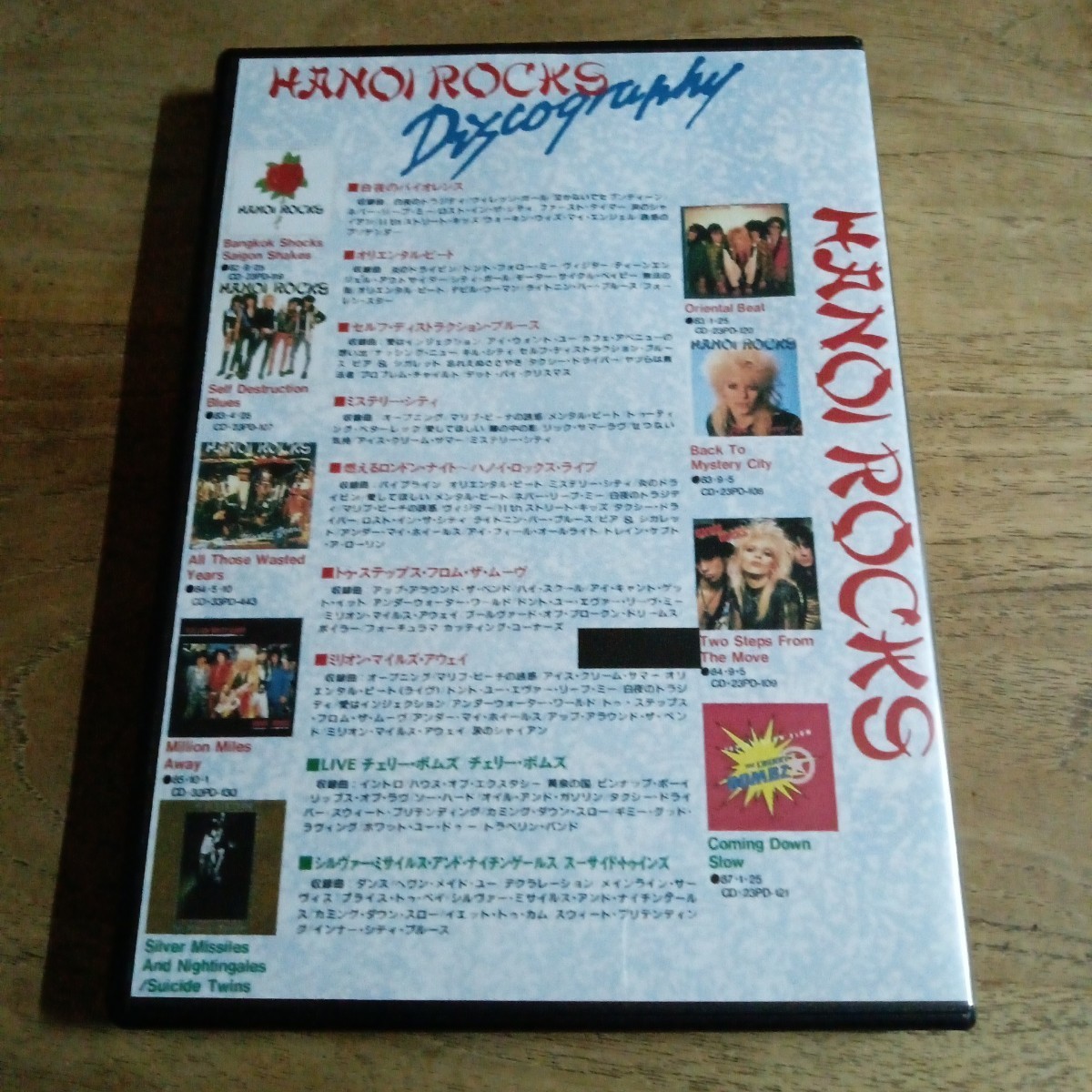 ハノイロックス　HANOI ROCKS Wasted Years マーキーライブ　DVD　燃えるロンドンナイトCD　2枚組　マイケル・モンロー　_画像2