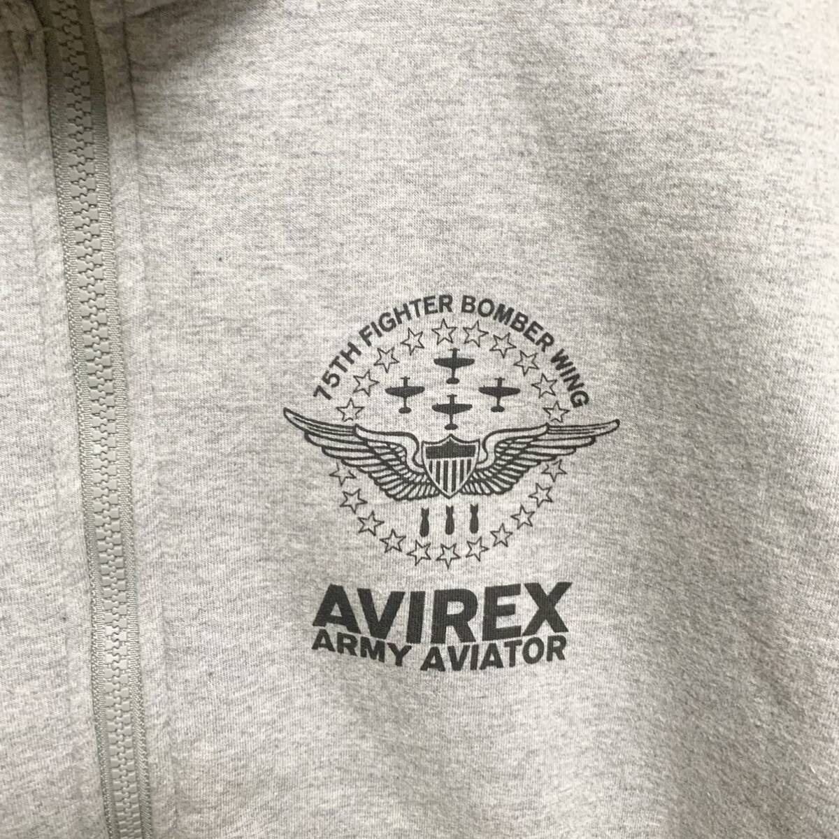 AVIREX 内ボアフリースジャケット Mサイズ U.S.ARMY