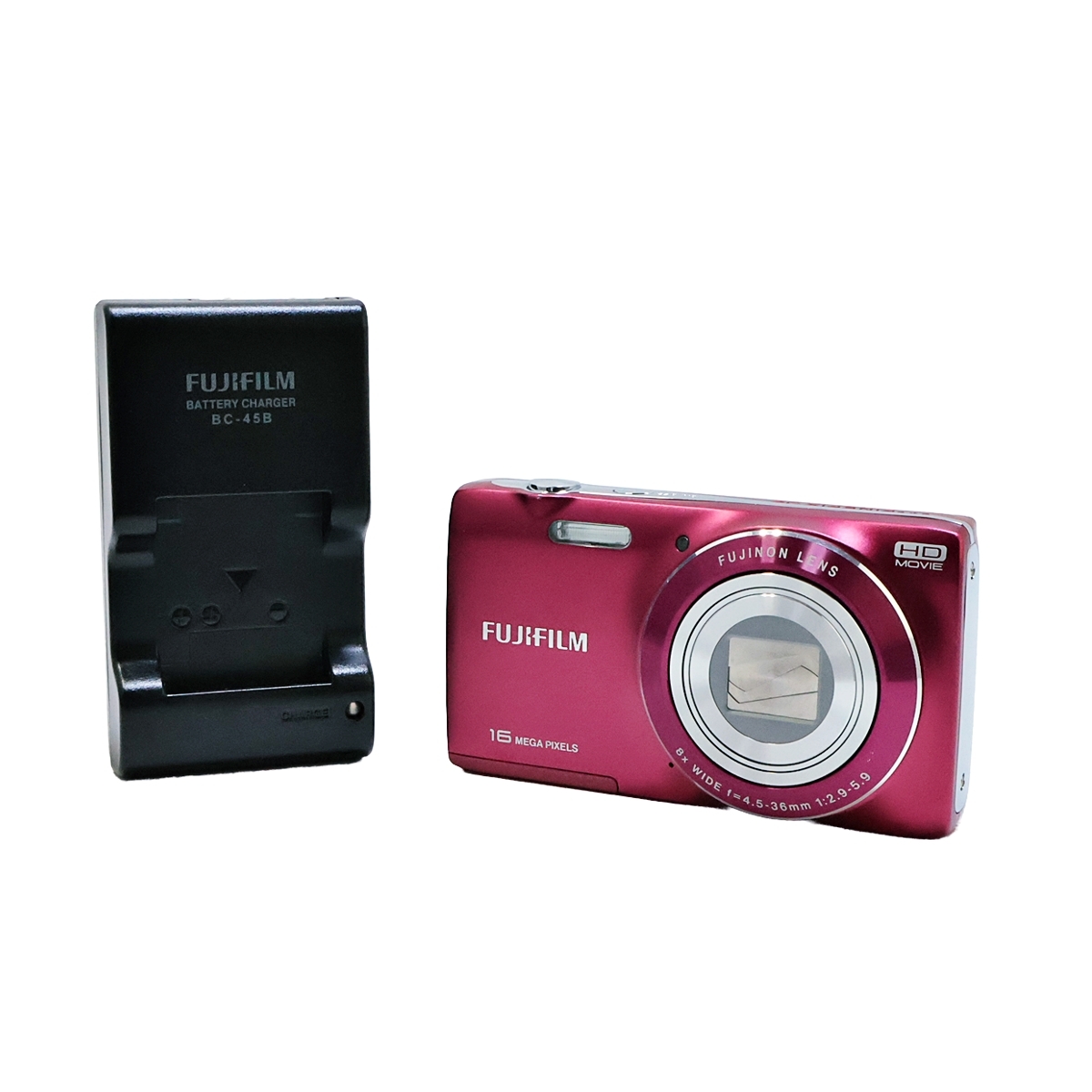 ◎FUJIFILM FINEPIX JZ250 富士フィルム ファインピクス コンパクトデジタルカメラ デジカメ ピンク バッテリー欠品 充電器付き 003FMZFI08の画像1