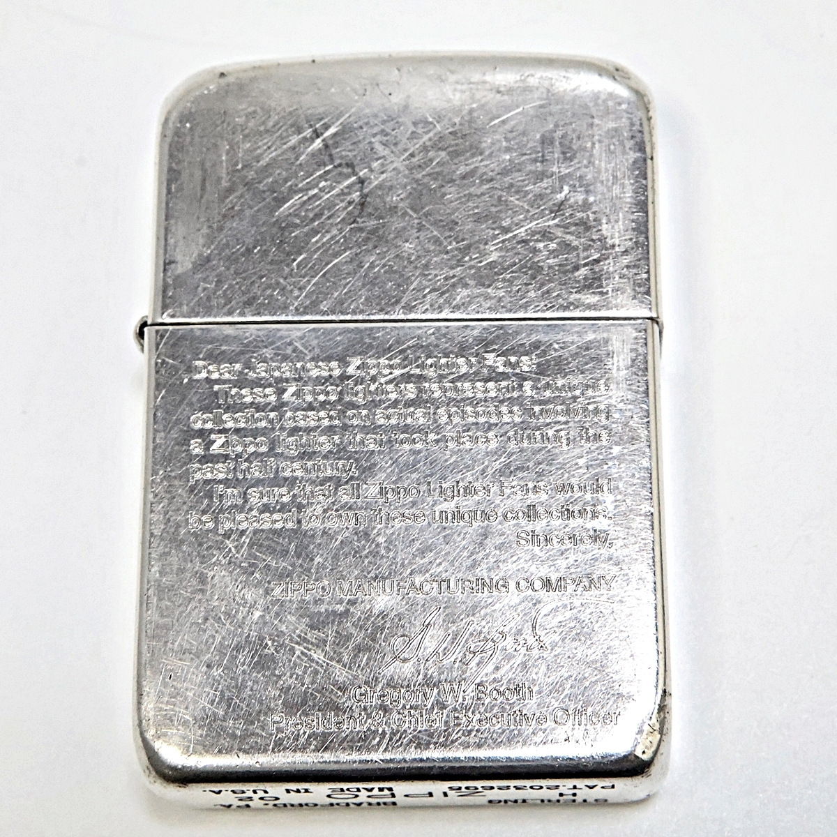 【火花OK】Zippo STERLING 2002年製 ジッポー スターリング シルバー ヴィンテージ オイルライター 喫煙グッズ 喫煙具 020FCZFI26の画像2