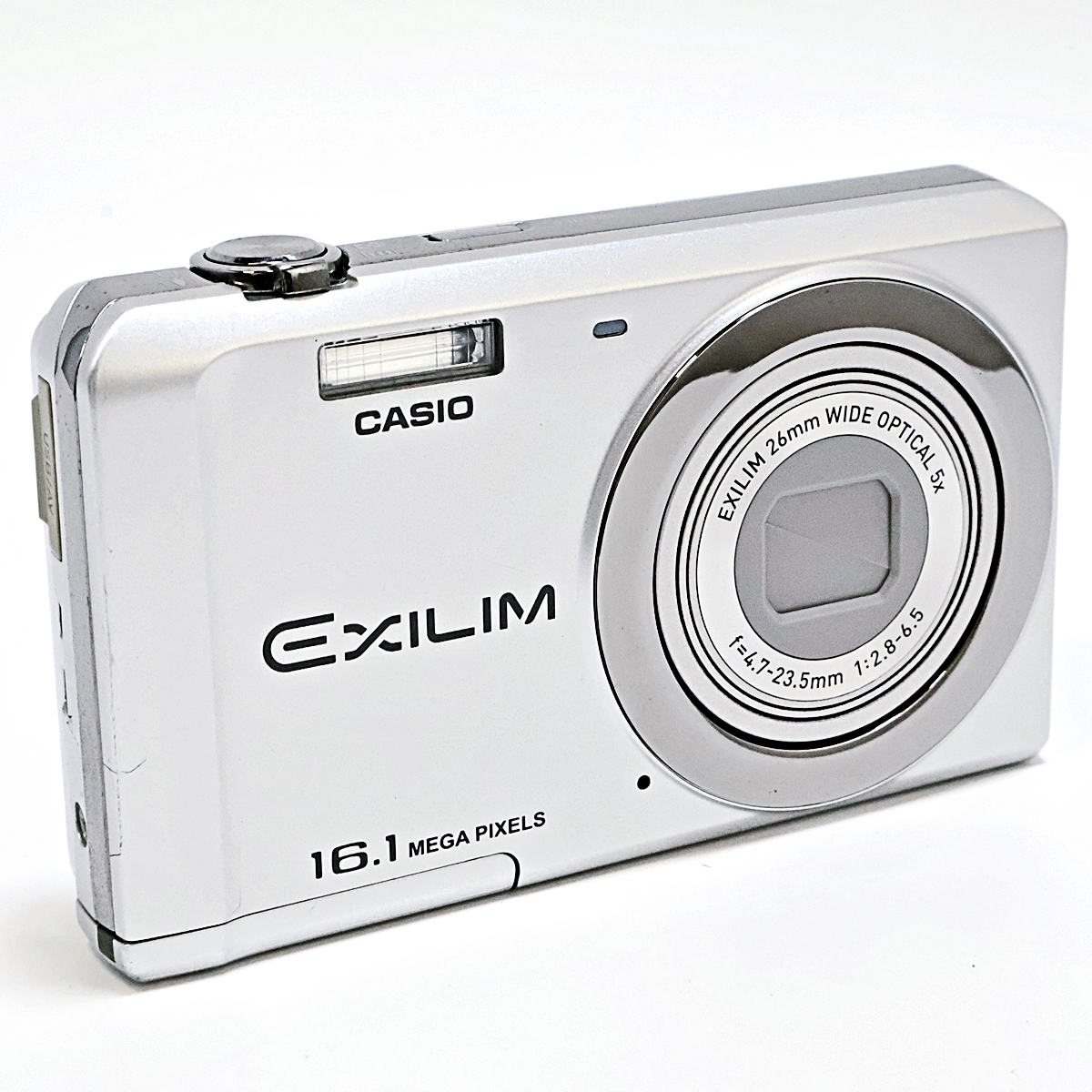 CASIO EXILIM EX-ZS6 カシオ エクシリム コンパクトデジタルカメラ デジカメ シルバー バッテリー付き 005FUZFI29_画像3