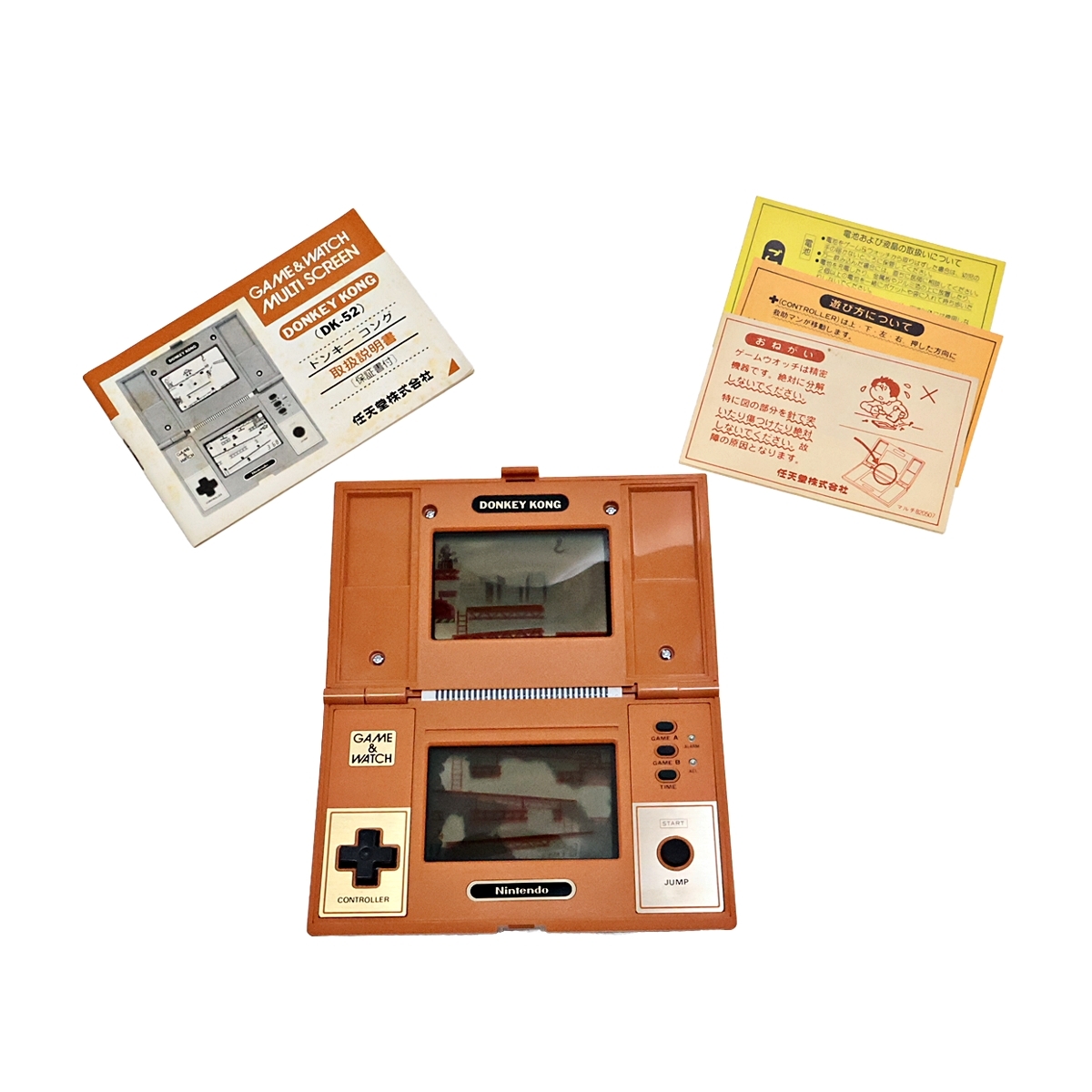 Nintendo GAME&WATCH DONKEY KONG DK-52 任天堂 ゲームウォッチ ドンキーコング 取扱説明書付き 004FOZFI42の画像1