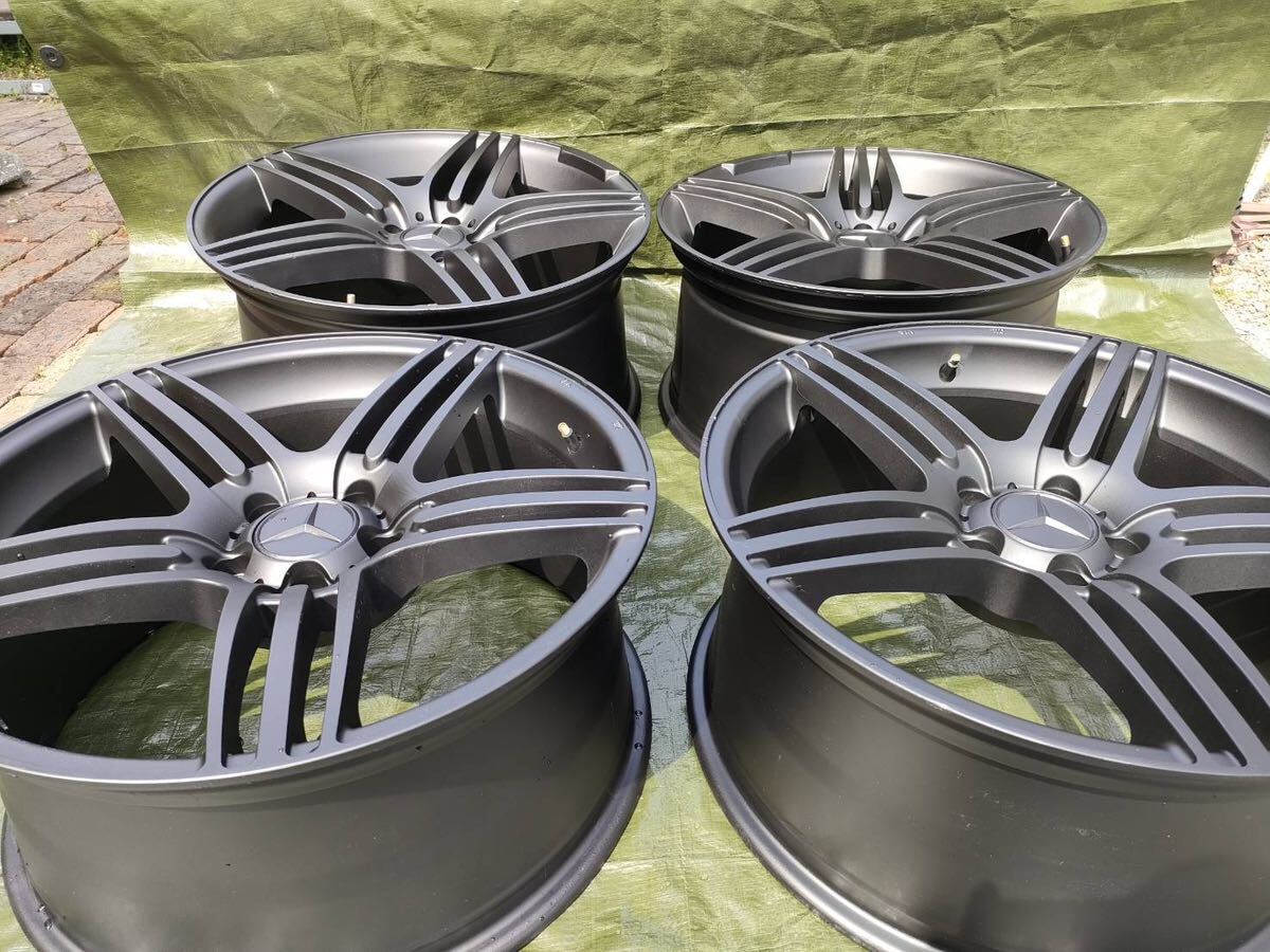  beautiful goods * Benz *S Class *B Class *E Class * non-genuine wheel *4 pcs set *19 -inch *9.5J*9J* mud black 