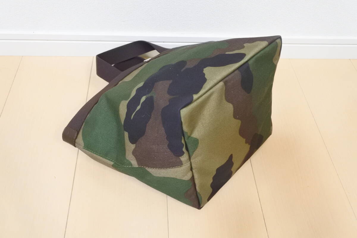 * beautiful goods *Herve Chapelier Herve Chapelier 707W tote bag camouflage -ju× mocha 