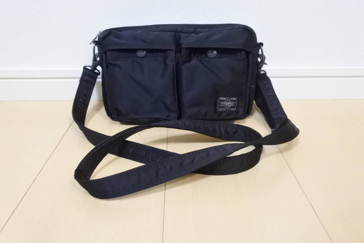 ☆美品☆PORTER ポーター タンカー 2way ショルダーバッグ 黒 ak☆