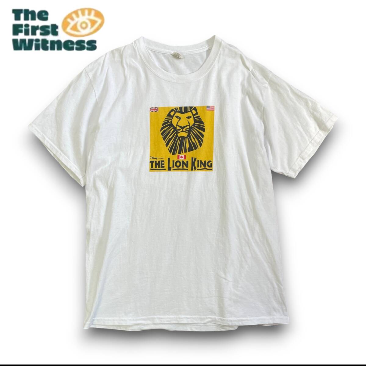 ブロードウェイ　ライオンキング　 LION KING ミュージカル　Tシャツ　 白　Lサイズ_画像1