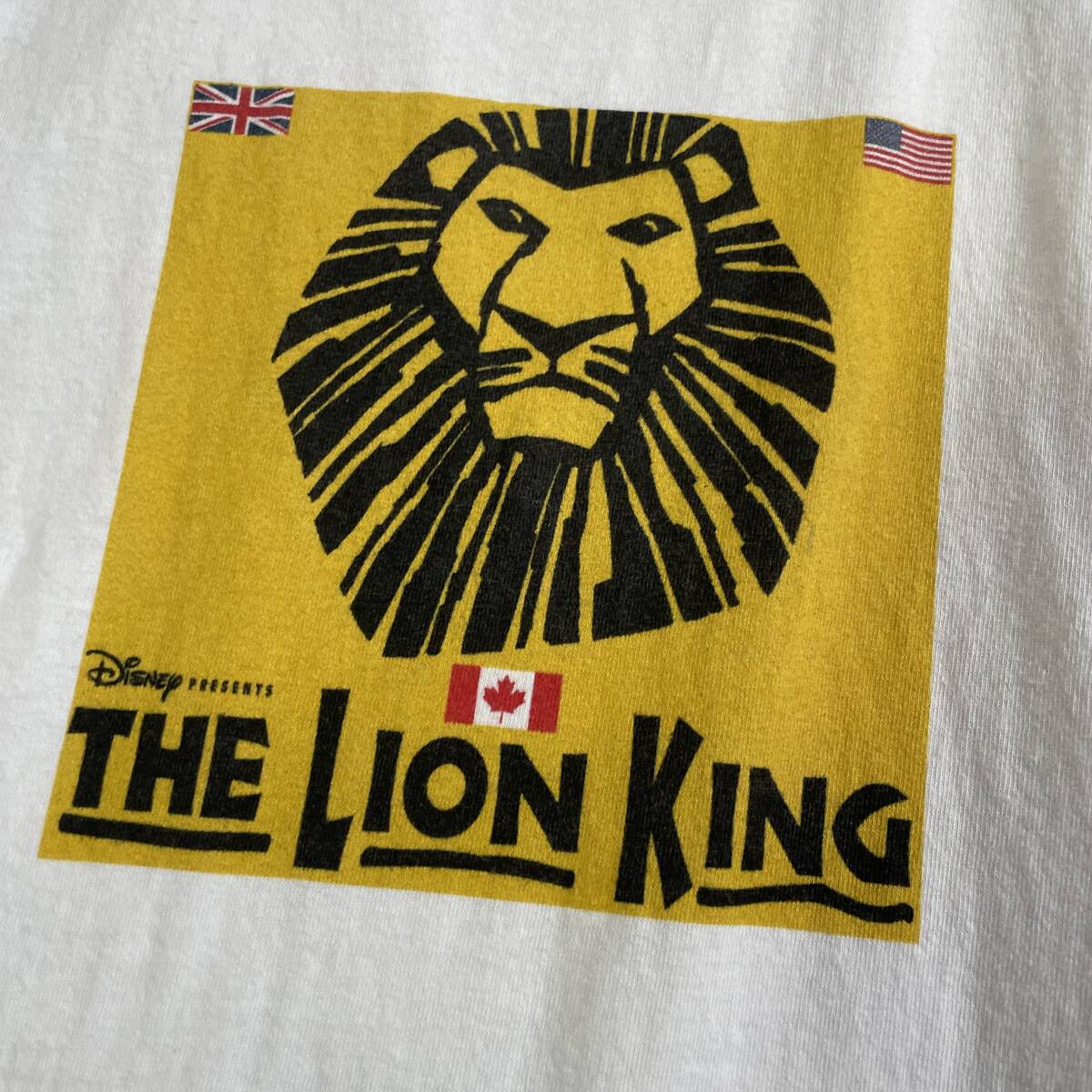 ブロードウェイ　ライオンキング　 LION KING ミュージカル　Tシャツ　 白　Lサイズ_画像3