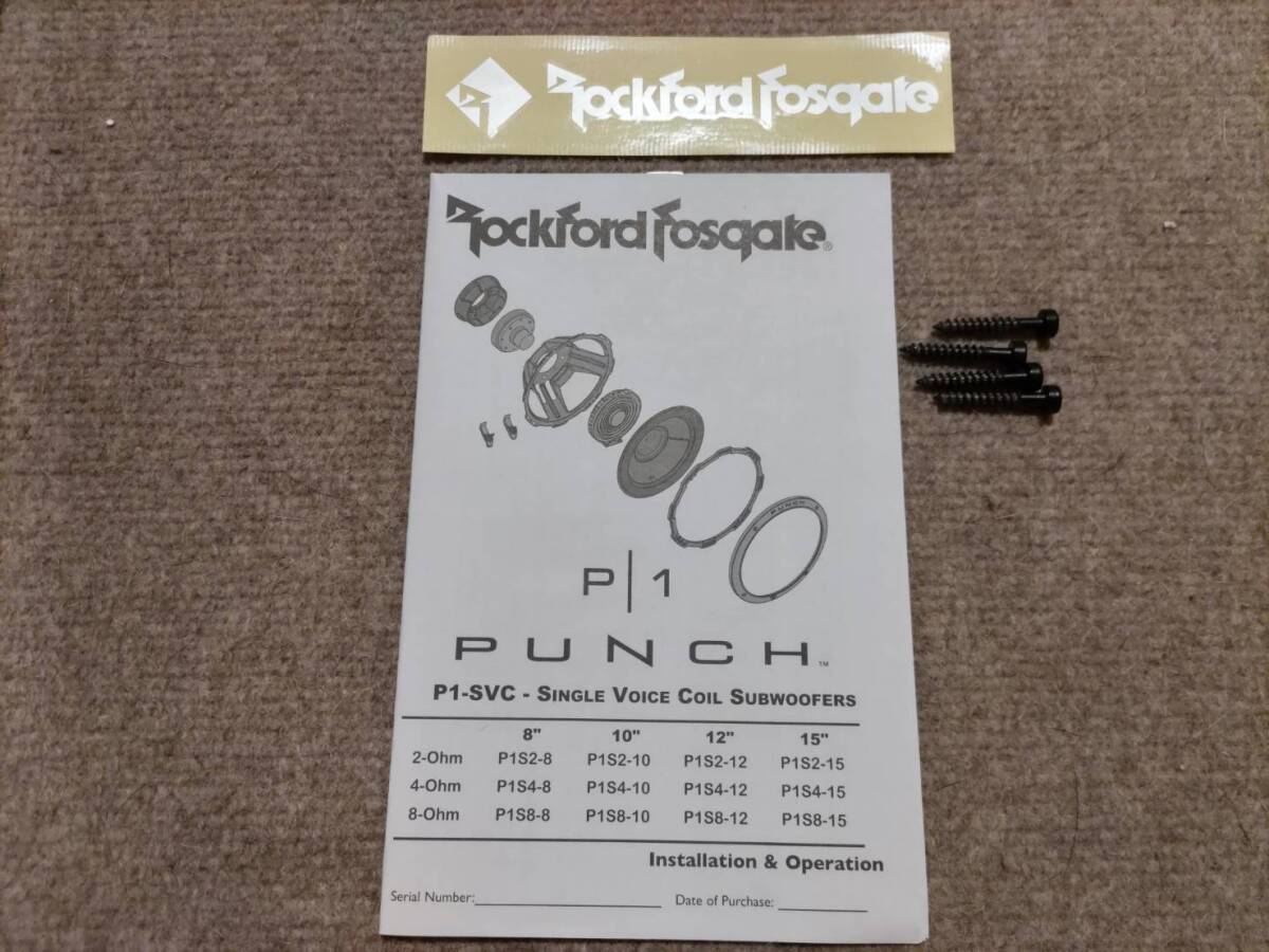 美品！ロックフォード　P1S4-8　ROCKFORD FOSGATE_画像5