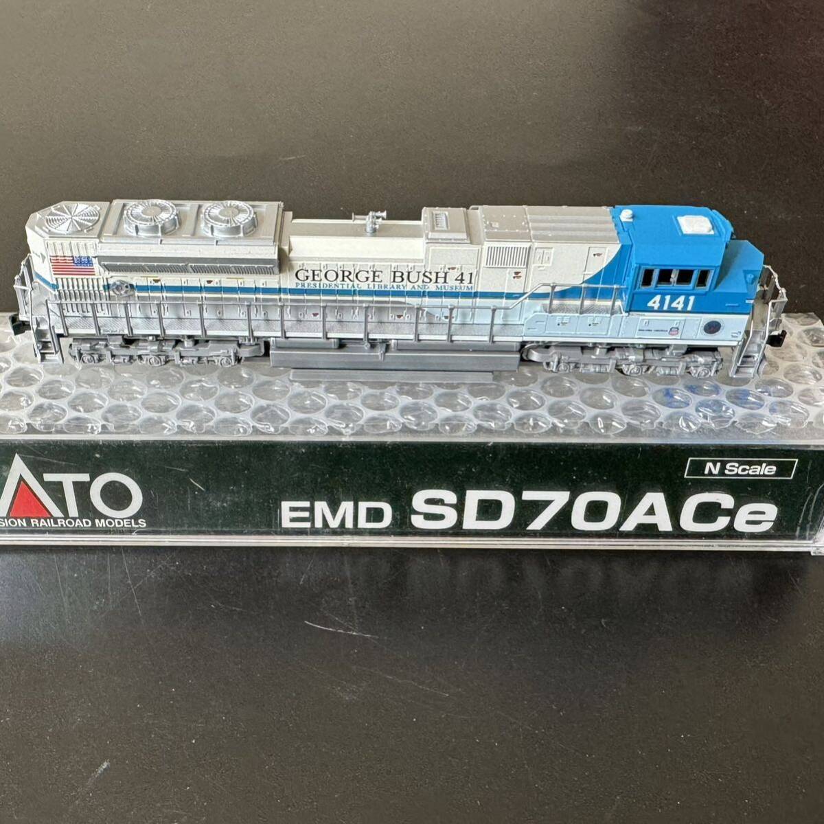 超美品★KATO 176-8411 SD70ACe George Bush #4141 ジョージ・ブッシュ★ほぼ新品★入手困難 レア