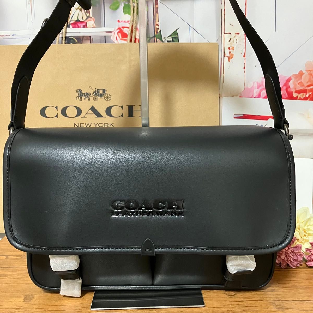 【希少】コーチ COACH リーグ メッセンジャー バッグ ブラック アウトレット 新品未使用 ※価格交渉不可※