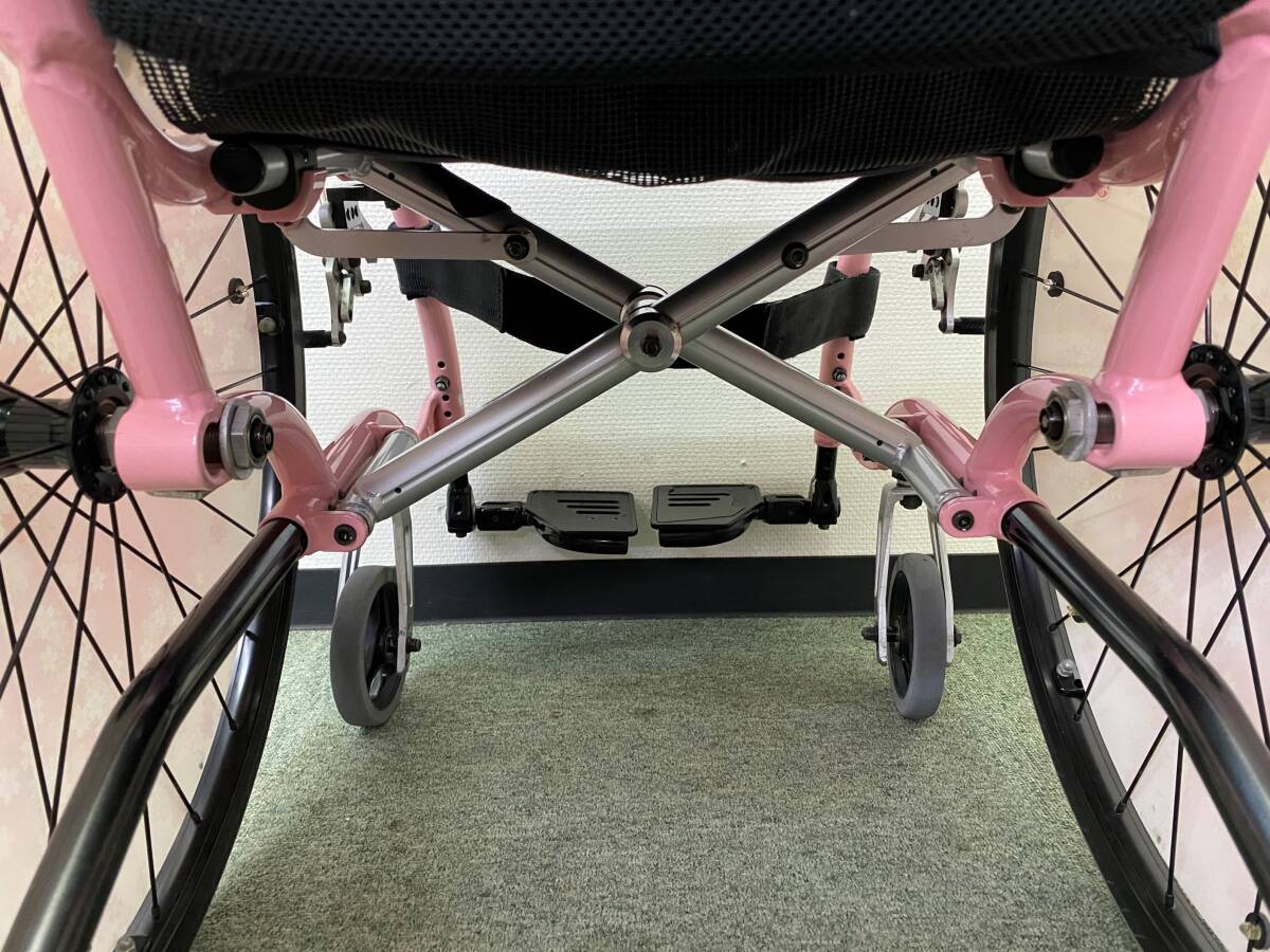  松永製作所 自走式車椅子・MAX PLEASURE《Susi》ヤマハスポークカバー付き・軽量 約11ｋｇ【スポーツタイプ】の画像9