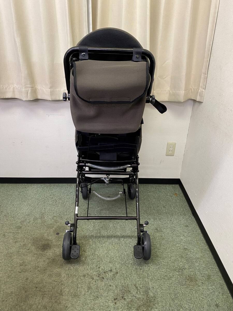松永製作所・MIGNON-S・子供用車椅子・バギー・ティルト式・ミニョン ネイビー・軽量 11ｋｇ・持ち運び便利ですの画像5