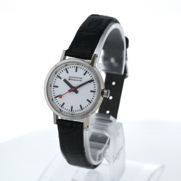 モンディーン MONDAINE スイス アナログ クオーツ ホワイト 文字盤 3針式 レディース 腕時計 【xx】【中古】4000019801100368_画像2