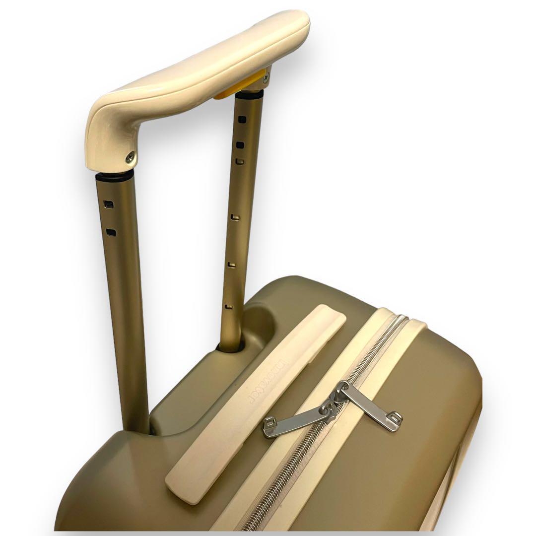 【美品】INNOVATOR キャリーケース スーツケース イノベーター オシャレ ベージュ ゴールド 金色　機内持込_画像8