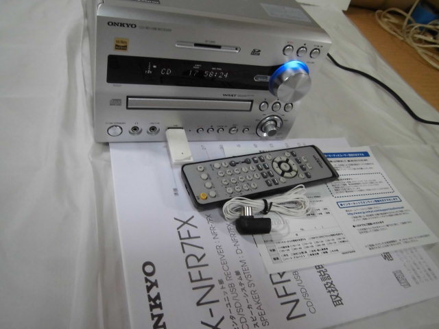 =2019 year made = ONKYO X-NFR7FX(D) CD/SD/USB receiver system, high-res correspondence 