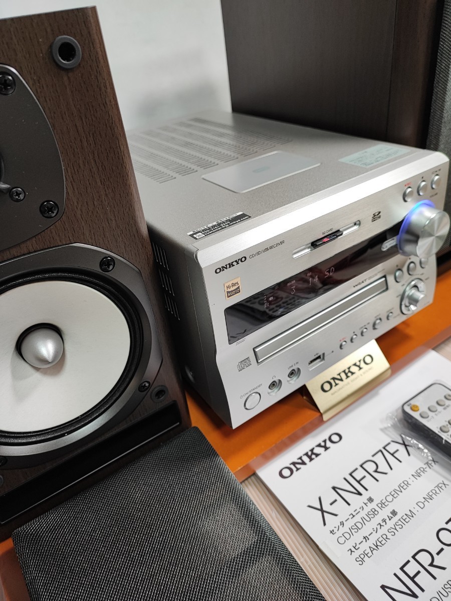 〓整備品&完動品〓　ONKYO X-NFR7FX(D) CD/SD/USBレシーバーシステム、ハイレゾ対応