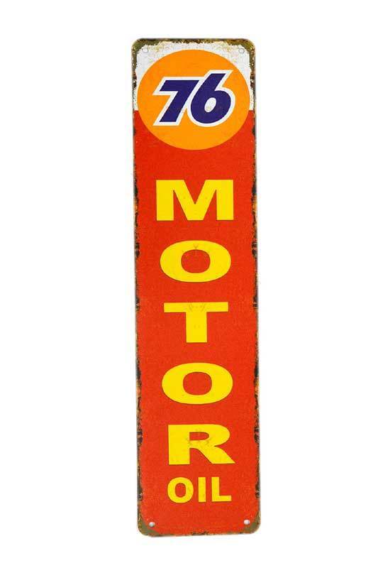 ユニオン７６ MOTOR OIL レトロ調 縦長型 アメリカンブリキ看板 メタルプレート サインプレートの画像1